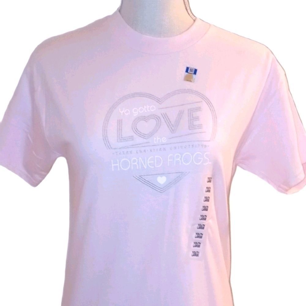 Light Pink TCU Horned Frogs Youth T-shirt